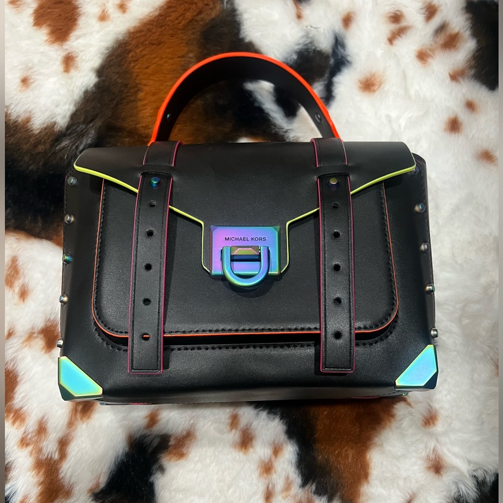 COLORFUL BLACK MK BAG 🌈